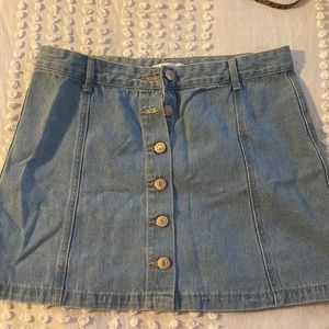 Button Up Forever 21 Skirt